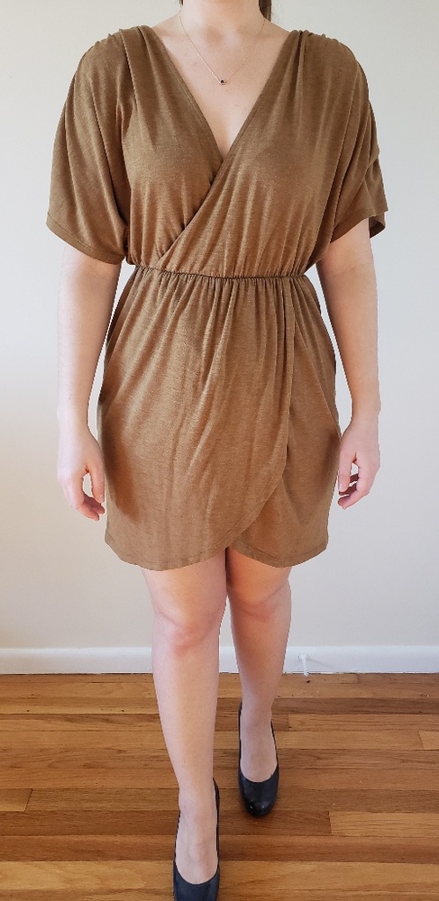 Lush faux wrap dress
